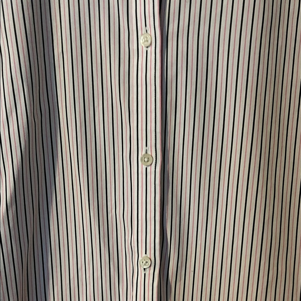 Lauren Ralph Lauren Black and White Striped Shirt - Picture 6 of 8